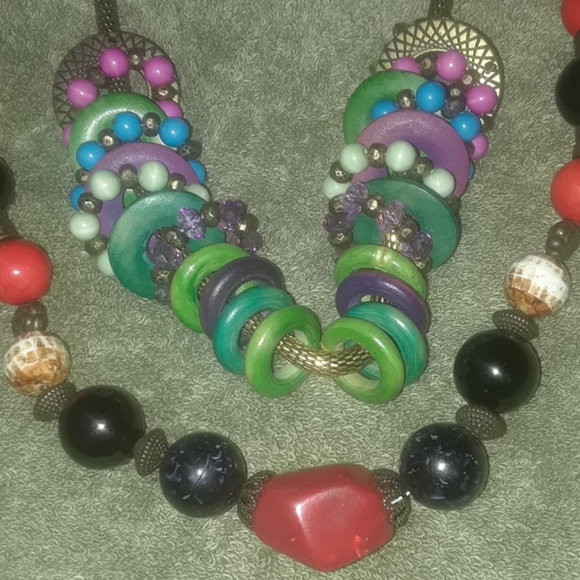 Boho necklaces (lot of 2) - Picture 3 of 4